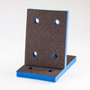 Uneeda EKASILK PLUS 10mm Sponge 3"x 4" Ultra Fine (600-700 Grit Finish) 4 Holes Hook & Loop Sanding Pad P-106058